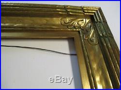 Stunning Large Wide Antique Wood Carved Carving Frame For A Painting Art Deco