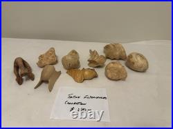 Tactile Experience -Canadian Artisan-Jamie Russel-9 Assorted Small Carvings