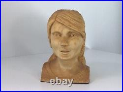 Taylor Swift Bust, Hand Carved Basswood