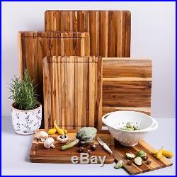 Teakhaus by Proteak Edge Grain Carving Board withHand Grip (Rectangle) 24 x 18
