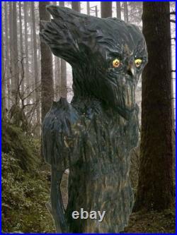 The WOODS DEVIL OF NEW HAMPSHIRE -my 12.5hand carved, signed wood fig