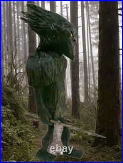 The WOODS DEVIL OF NEW HAMPSHIRE -my 12.5hand carved, signed wood fig