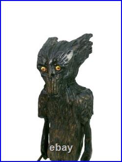 The WOODS DEVIL OF NEW HAMPSHIRE -my 12.5hand carved, signed wood fig