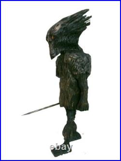 The WOODS DEVIL OF NEW HAMPSHIRE -my 12.5hand carved, signed wood fig