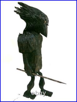 The WOODS DEVIL OF NEW HAMPSHIRE -my 12.5hand carved, signed wood fig