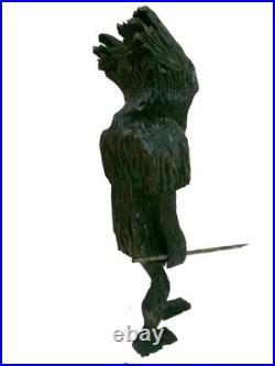 The WOODS DEVIL OF NEW HAMPSHIRE -my 12.5hand carved, signed wood fig