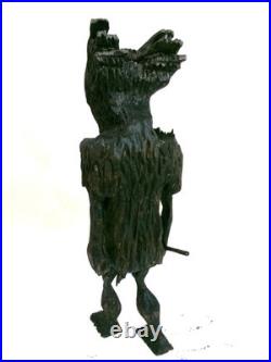 The WOODS DEVIL OF NEW HAMPSHIRE -my 12.5hand carved, signed wood fig