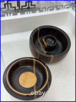 This is a handcrafted segmented wood bowl This is a handcrafted segmented wood bowl