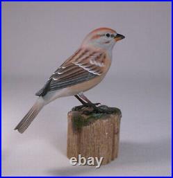 Tree Sparrow Original Bird Wood Carving/Birdhug