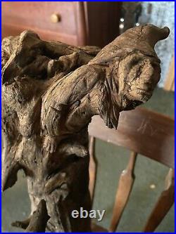 Tree spirit wood carving Nature OOAK Driftwood. Gnomes. Trolls. Rare