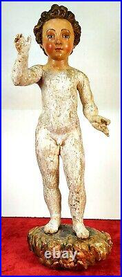 Triumphant Child Jesus. Carved And Polychromed Wood. Spain. XVII Century