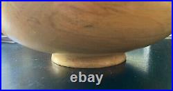 Turned Sycamore Wooden Vessel Art Signed By Artist Bill Fitzgerald 2004