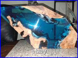 Underwater Epoxy and Wood Sculpture Large 15L X 8 H. New. Rgb Led Light