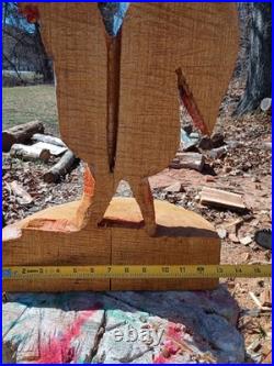 Unique Chainsaw Carved Rooster 22 Tall Wooden Chicken