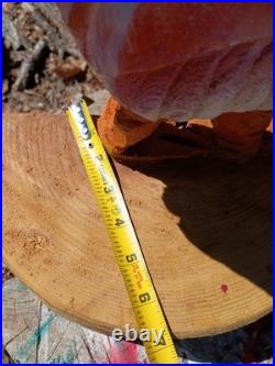 Unique Chainsaw Carved Rooster 22 Tall Wooden Chicken