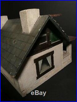 Unique Craftsman Model Wood With Faux Stucco House, Probably Ohio, Circa 1940, Excl