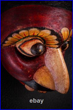 Unique Handcrafted 6 inch Wooden Demon Devil Mask from Sri Lanka Traditional