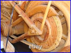 Unique Life Size Wooden Motorcycle Chopper Custom Built