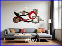 Unique Modern Abstract Eye Wall Sculpture 45x24 by Alisa/Art69