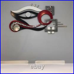 Unique Modern Abstract Eye Wall Sculpture 45x24 by Alisa/Art69