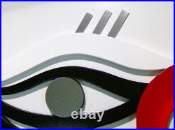 Unique Modern Abstract Eye Wall Sculpture 45x24 by Alisa/Art69