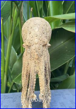 Unique Octopus Carved Wooden Statue Carving Carved Octopus Skull Unique Octopus Carved Wooden Statue Carving Carved Octopus Skull