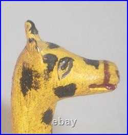 Unusual 1982 Painted Carved Wood Folk Art Camel Pull Toy Walter &June Gottshall Unusual 1982 Painted Carved Wood Folk Art Camel Pull Toy Walter &June Gottshall