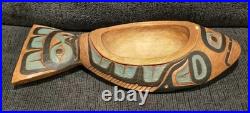VINTAGE Don MCclory NORTHWEST COAST ART HAND CARVED DON MCCLORY 1991 Totem BOWL