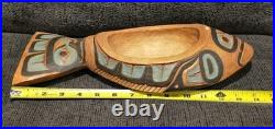 VINTAGE Don MCclory NORTHWEST COAST ART HAND CARVED DON MCCLORY 1991 Totem BOWL