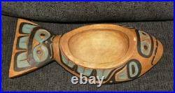 VINTAGE Don MCclory NORTHWEST COAST ART HAND CARVED DON MCCLORY 1991 Totem BOWL