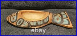 VINTAGE Don MCclory NORTHWEST COAST ART HAND CARVED DON MCCLORY 1991 Totem BOWL