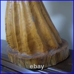 VINTAGE Hand Carved Solid Wood Indian Native American Indian Angel Large Tree VINTAGE Hand Carved Solid Wood Indian Native American Indian Angel Large Tree