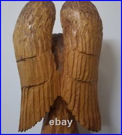 VINTAGE Hand Carved Solid Wood Indian Native American Indian Angel Large Tree VINTAGE Hand Carved Solid Wood Indian Native American Indian Angel Large Tree