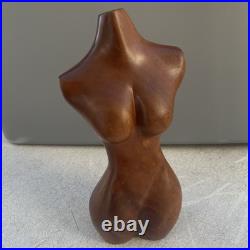 VTG Hand Carved Wooden Abstract Wood Torso By John Schackermann Sculpture 10 VTG Hand Carved Wooden Abstract Wood Torso By John Schackermann Sculpture 10