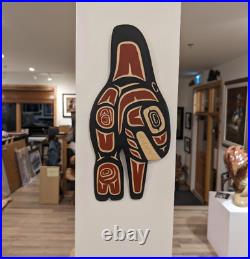 Valencia BIRD Orca Signed Original Native Hand carved art Cree Nation New