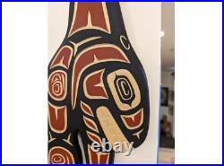 Valencia BIRD Orca Signed Original Native Hand carved art Cree Nation New