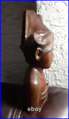 Vintage 12 inch Carved Ironwood Bali Male Sculpture