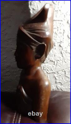 Vintage 12 inch Carved Ironwood Bali Male Sculpture