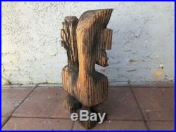 Vintage 1950's 1960's Large Carved Wood Witco Horse Sculpture