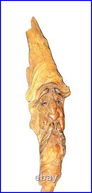 Vintage 1991 Original 15 Forest/Woodland Spirit Wood Carving/ Signed Vintage 1991 Original 15 Forest/Woodland Spirit Wood Carving/ Signed