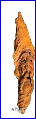 Vintage 1991 Original 15 Forest/Woodland Spirit Wood Carving/ Signed Vintage 1991 Original 15 Forest/Woodland Spirit Wood Carving/ Signed