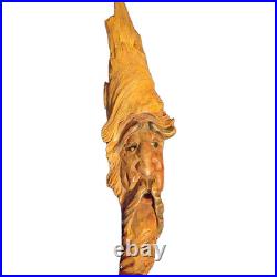 Vintage 1991 Original 15 Forest/Woodland Spirit Wood Carving/ Signed Vintage 1991 Original 15 Forest/Woodland Spirit Wood Carving/ Signed