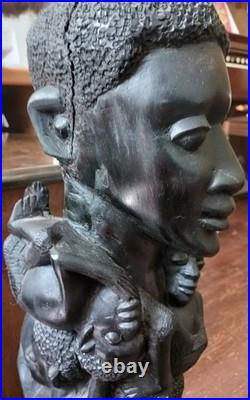Vintage, African Carving, Makonde, Tree Of Life Sculpture Art Vintage, African Carving, Makonde, Tree Of Life Sculpture Art