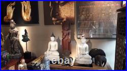 Vintage Balinese Woman Wood Sculpture Hand Carved Statue Bali Art Deco 10