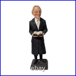 Vintage Carl Olof Trygg Carved Wood Figure The Deacon Mid-Century Folk Art
