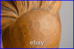 Vintage Carved Wood Head Sculpture Character Expression Bach Mozart Classical