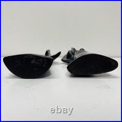 Vintage Carved Wood Sculptures. 10.5in Tall Handcrafted Figural Statues