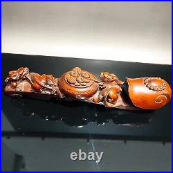 Vintage Carved Wooden Home Decor Dragon Wood Carving Sculpture Room Statue Ruyi Vintage Carved Wooden Home Decor Dragon Wood Carving Sculpture Room Statue Ruyi