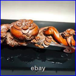 Vintage Carved Wooden Home Decor Dragon Wood Carving Sculpture Room Statue Ruyi Vintage Carved Wooden Home Decor Dragon Wood Carving Sculpture Room Statue Ruyi