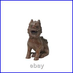 Vintage Chinese Boxwood Carved Kirin Fengshui Figure GB329